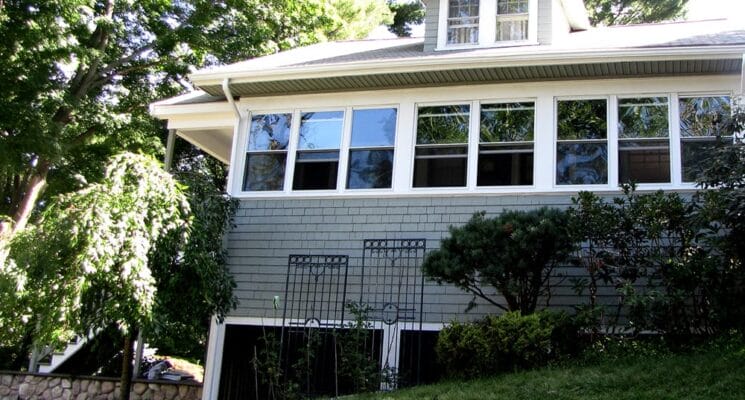 grey exterior of home in Lexington Ma