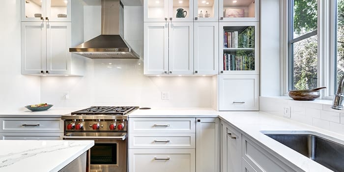 white kitchen cabinets